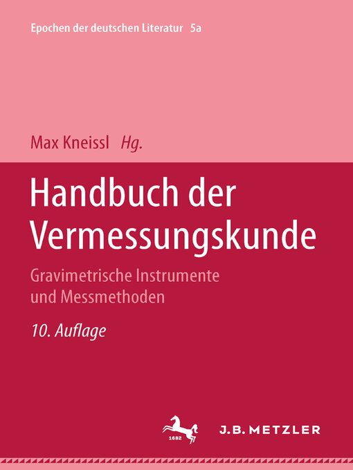 Handbuch der Vermessungskunde - Halifax Public Libraries - OverDrive